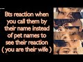 BTS Imagine [ Bts reaction when you call them by their name instead of pet names ]