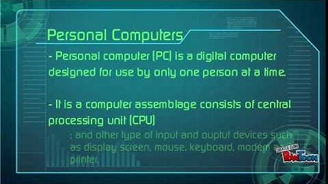 Personal Computers as ICT