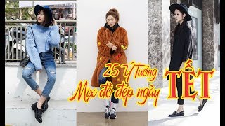 Đồ tết 2019 cho nữ - 25 Ý tưởng mix đồ ngày tết tuyệt đẹp nè cả nhà