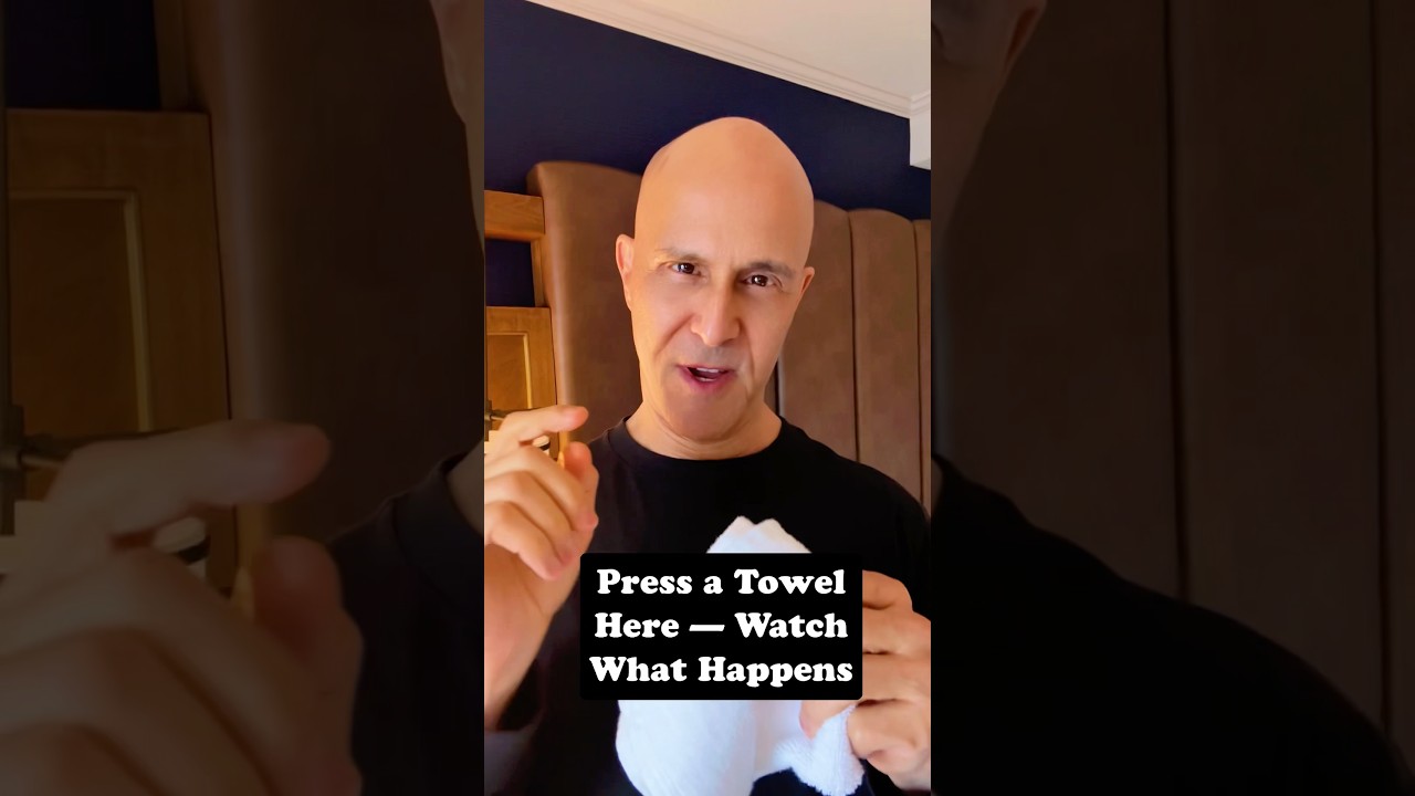 Press a Towel Here—Watch What Happens! #drmandell #face #reflex #towel