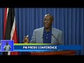 Prime Minister Dr. Keith Rowley's Media Conference On COVID-19: Saturday January 15th 2022