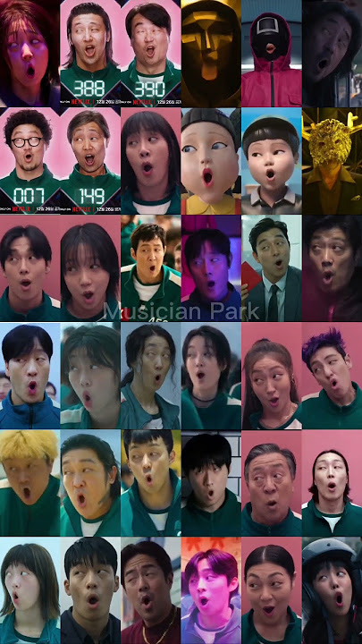 Squid Game 1,2,3 charactors singing 'Pokedance'