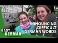 Dana tries to pronounce difficult German words | Easy German 88