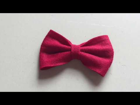 フェルトリボンのヘアクリップの作り方felt Ribbon Hair Clip Youtube