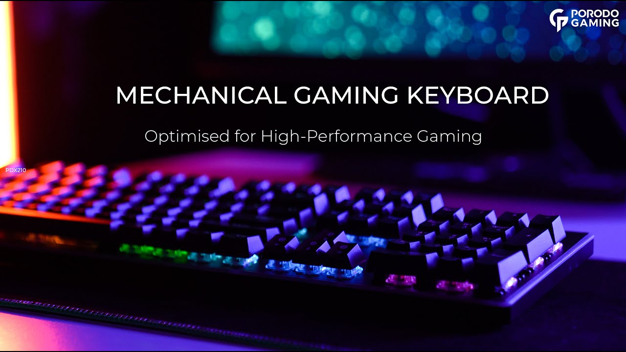 This Is a Porodo 84 Keys Mechanical Gaming Keyboard.