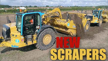 Collins Earthworks Twin Engine Cat 637K Scrapers