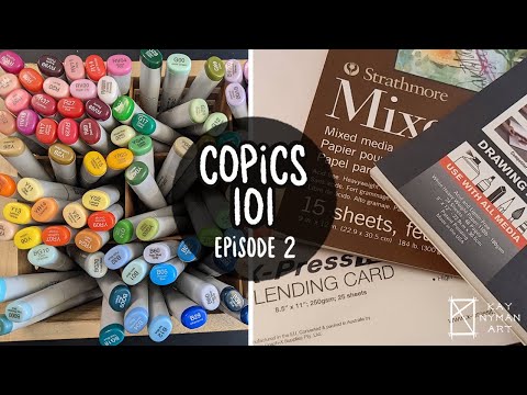 What Paper Should You Use With Copic Markers? ☽✦☾ Copics 101 - Paper