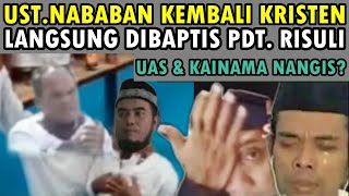 Mengejutkan !!! Ustad Nababan Kembali Kristen di Baptis Pendeta Risuli Lubis