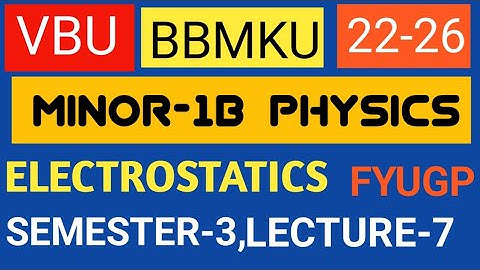 #bbmku#vbu Semester-3, Minor-1b Physics session 22-26 fyugp