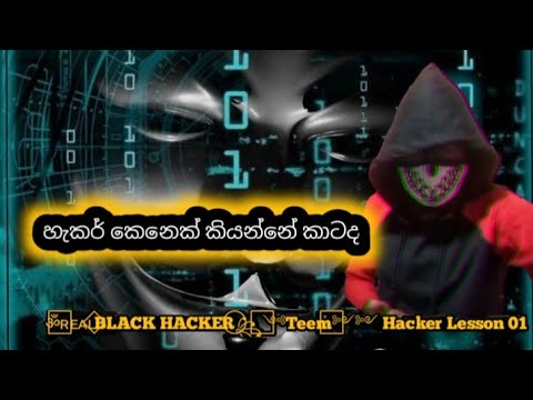 හැකර් කෙනෙක් කියන්නේ කාටද ?  | what is hacker sinhala