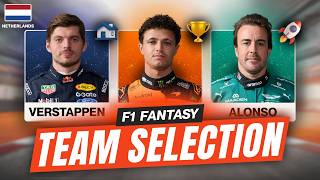 Chase Points or Build Budget This Sprint | Dutch GP Best Lineups | F1 Fantasy