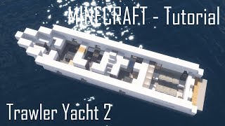Minecraft Trawler Yacht 2 - Tutorial (Interior)