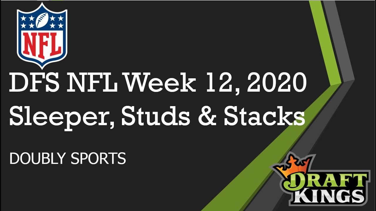 NFL Draftkings Week 12 Picks | Sleepers, Studs & Stacks | Doubly Sports
