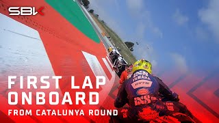 Superpole Race start onboard with Alex Lowes!  | 2024 #CatalanWorldSBK