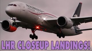 London Heathrow Airport Lhregll - 20 Closeup Arrivals - A380, A340, B787, B747