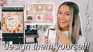 *iOS 14* how to design + create your own custom app icons for FREE on your phone! (QUICK AND EASY!) screenshot 3