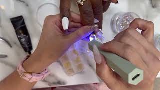 Nails and crytals Shining nail New trend nails design