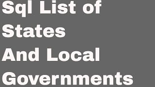 Web development tutorial - recruitment platform -  12 - how to insert sql list of states and lga screenshot 1