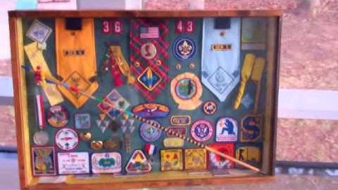 Boy Scouts Webelos shadowbox (vid response)