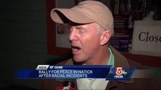 Peace rally held in Natick after string of racially-charged events