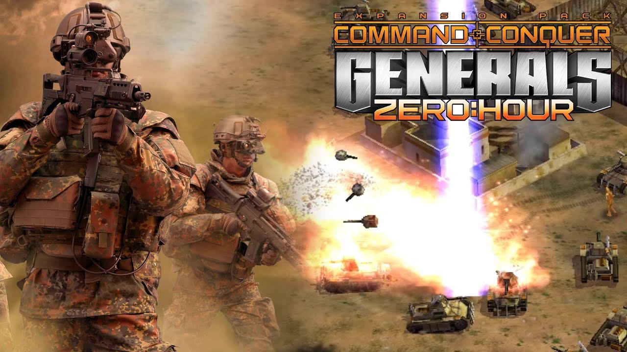 Generals Zero Hour - General Townes vs 5 Brutal GLA