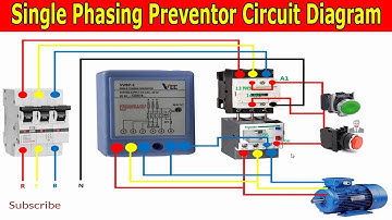 Single Phase Preventer Wiring Connection Diagram | Phase Failure Relay single phase preventer