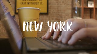 Living in New York VLOG / Working In Cafe, Last Snow, Unboxing For Cat Lovers, Cooking, Central Park