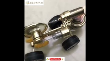#helloworld7#Running Car Motor Single Cylinder Stirling Engine Model#stirling engine#tiny engines