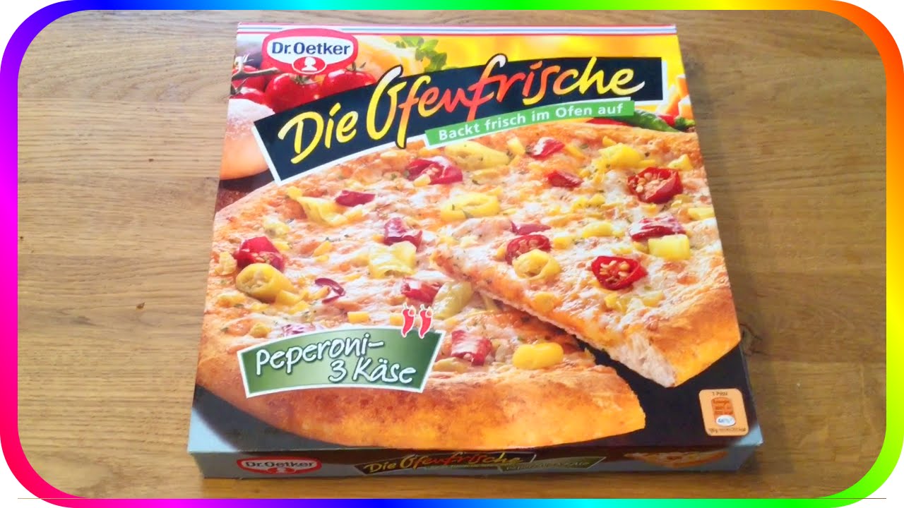 Die Ofenfrische 3 Kase Peperoni Pizza Test Youtube