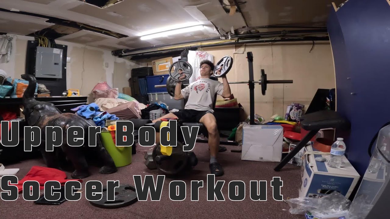 Upper Body Workout for Soccer Players: At Home Gym - YouTube