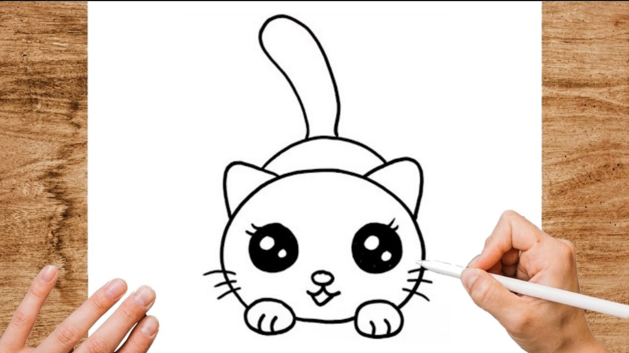 How to Draw a Kawaii Cat - Easy Step by Step Drawing for Beginners ...