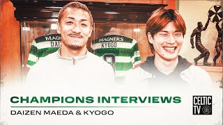 Daizen Maeda & Kyogo On the Match | Kilmarnock 0-5 Celtic | CELTIC ARE CHAMPIONS OF SCOTLAND! 🏆🍀