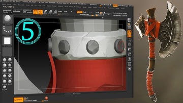 Modeling Game Character | Part 5 | Finishing The Metallic Part | Zbrush | No Commentary