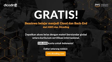 Beasiswa Belajar Cloud Computing dari AWS dan Dicoding