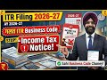 गलत ITR Business Code = Income Tax Notice ! HOW TO FILE INCOME TAX RETURN latest update 2026-27