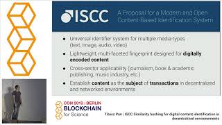 Titusz Pan (ISCC) - Digital-Content-Based Identification - Blockchain For Science - #BFSCON