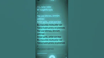 Simge Prens Ve Prenses şarkı Sözleri Speed Up 