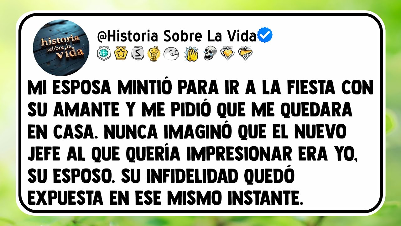 Mi esposa mintió para ir a la fiesta con su amante y me pidió que me quedara en casa.