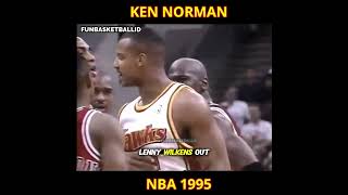 Ken Norman "Angry" With Referee!!! - Bulls vs Hawks 1995  #nba90 #nba
