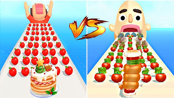 MAX LEVELS pancakes vs Sandwich Runner💥: All Levels Gameplay Walkthrough Android ,iOS NEW UPDATE
