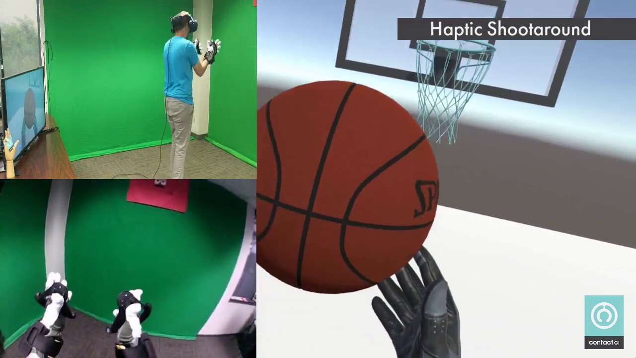 Contact CI Haptic VR Gloves with Valve Index Controllers YouTube