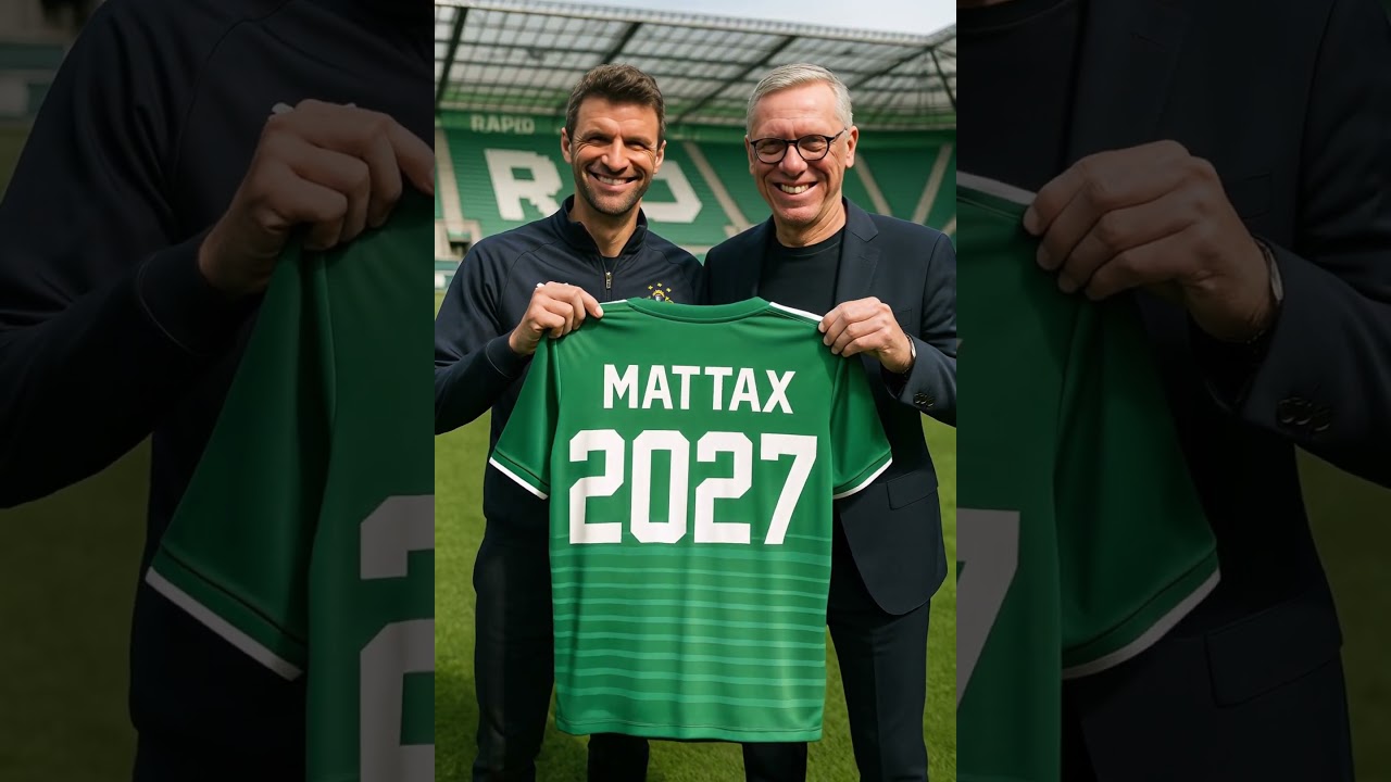 Thomas Müller wechselt zu Rapid Wien – offizielles KI Transfer-Video zum Wechsel
