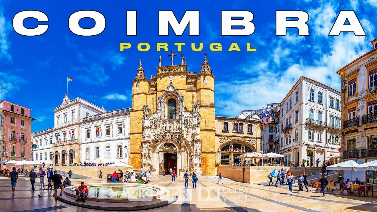 Коимбра Португалия 🇵🇹 Университет Коимбры, церковь Санта-Круз и монастырь 4K
