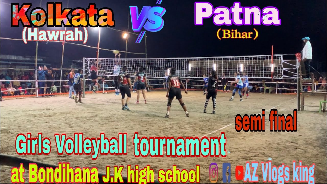 Kolkata VS Patna(Bihar) Girls Volleyball tournament at Bondihana 