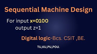 Design a sequential machine for input x=0100(using melay model) |with full concept.💥 Net Worth