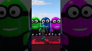 GTA 5 Ragdoll Challenge: Spiderman vs Minion Epic Water Jump Fails 05 #shorts