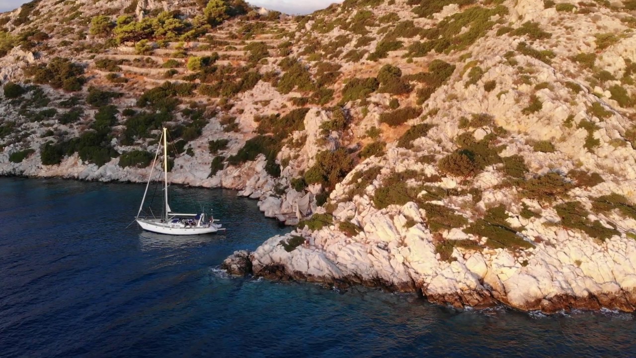 Drone footage - Sailing, Agistri, Greece