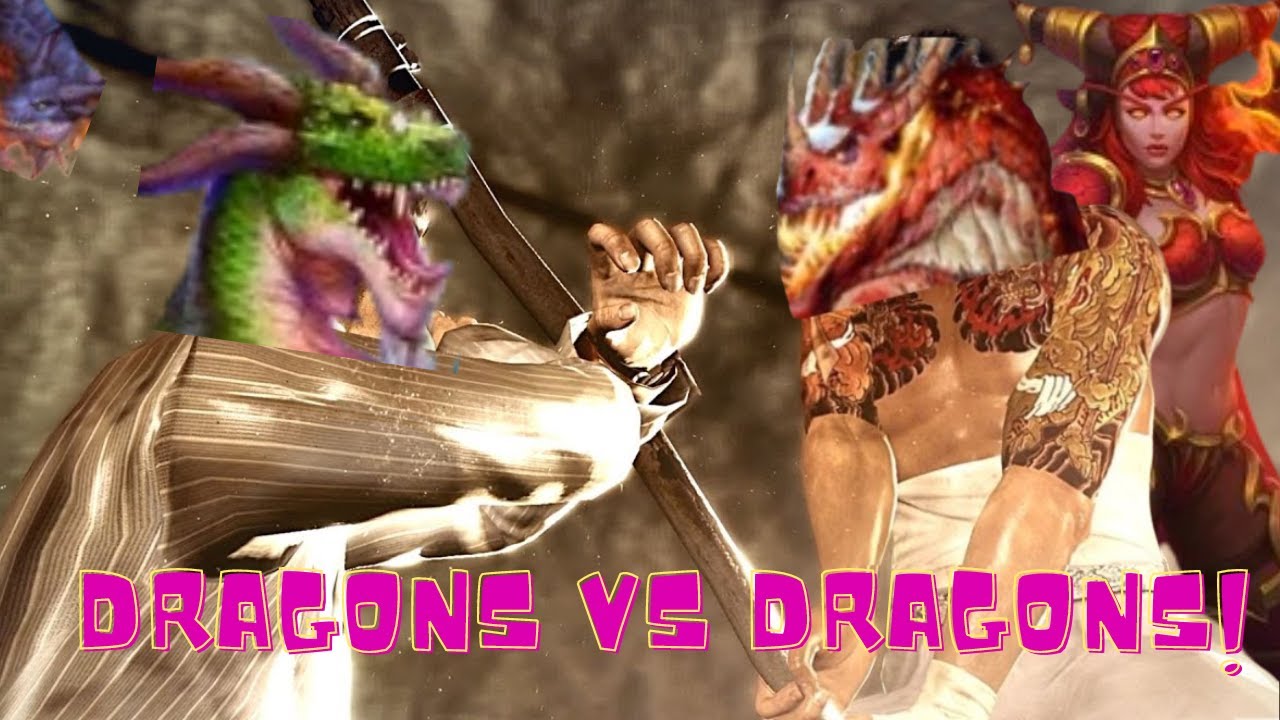 My Lucky Dragons vs His unlucky dragons YouTube