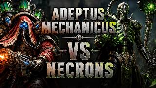 ADEPTUS MECHANICUS VS NECRONS | Battle report | WARHAMMER 40000