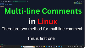 Multi line comments in linux | comment | vim | vi | multiline comments in Ubuntu | Network Creator